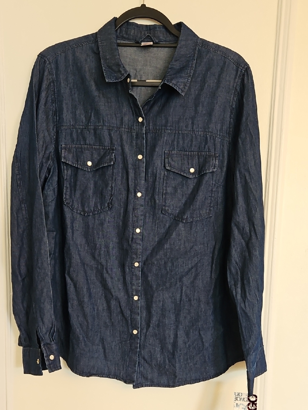 BONGO Dark Blue Denim Shirt - Picture 2 of 6